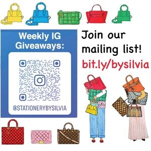 Giveaways IG: Winner Every Week Fashion Handbags Animals Stickers Stationery